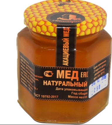 Мед натуральный цветочный 250 гр.